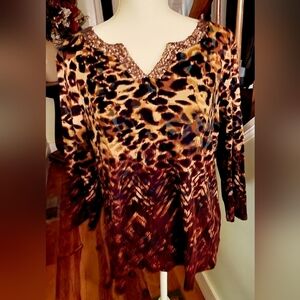 Rafaella Sequin collar Tunic